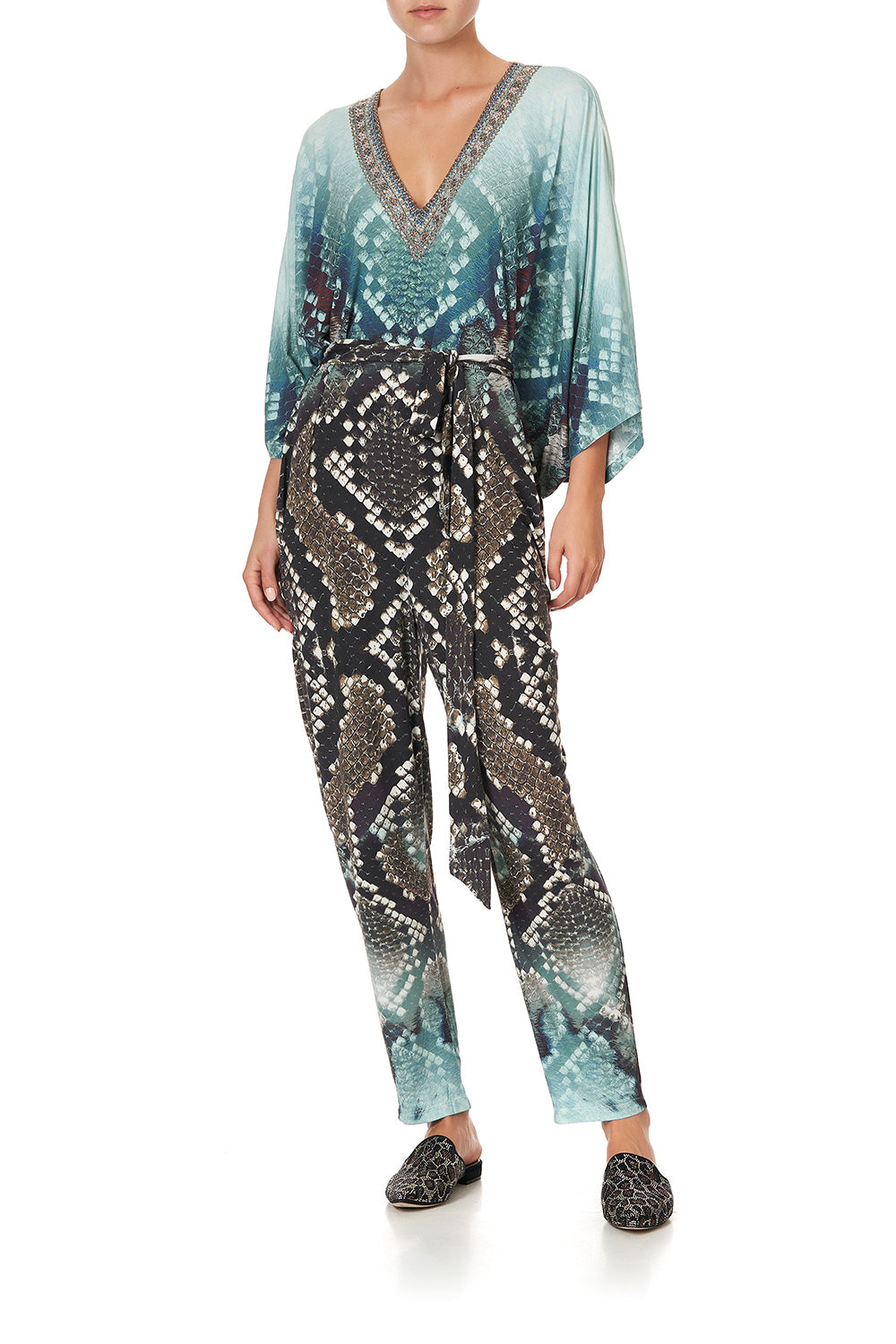 JERSEY BAT SLEEVE JUMPSUIT PREY