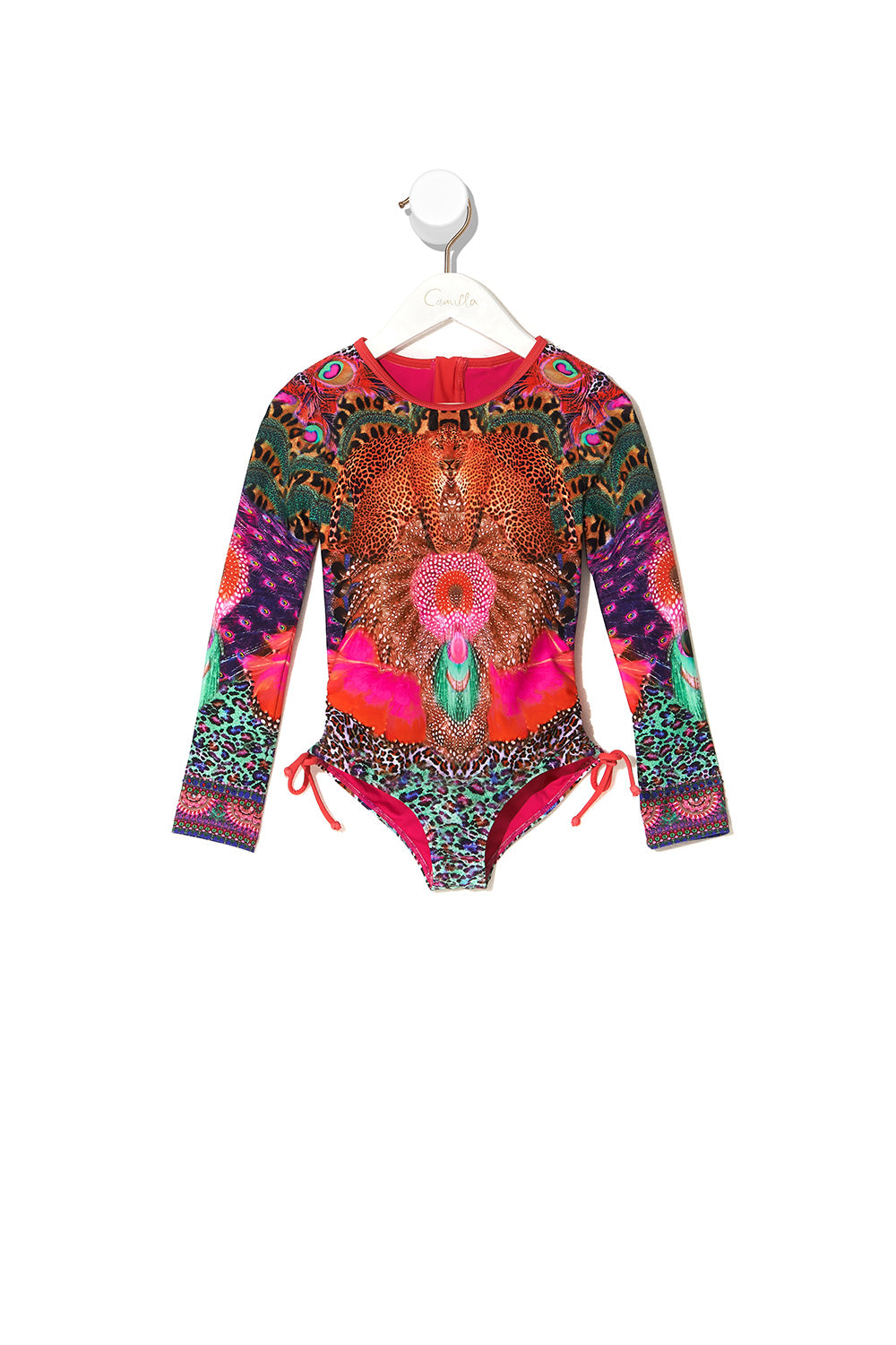 KIDS RUCHED SIDE PADDLESUIT 4-10 XANADU RISING