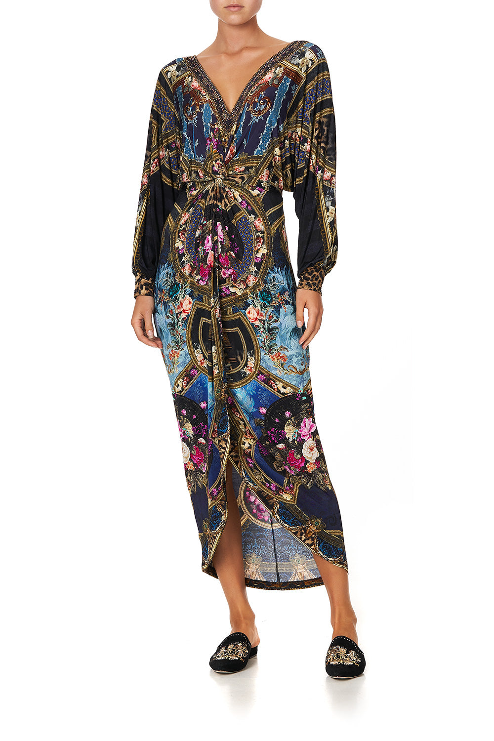 TWIST FRONT DRESS FIELDS OF TREASURE