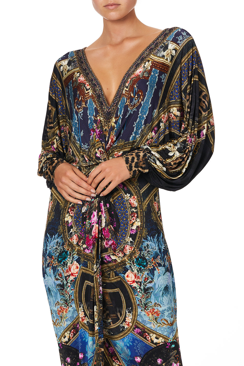 TWIST FRONT DRESS FIELDS OF TREASURE