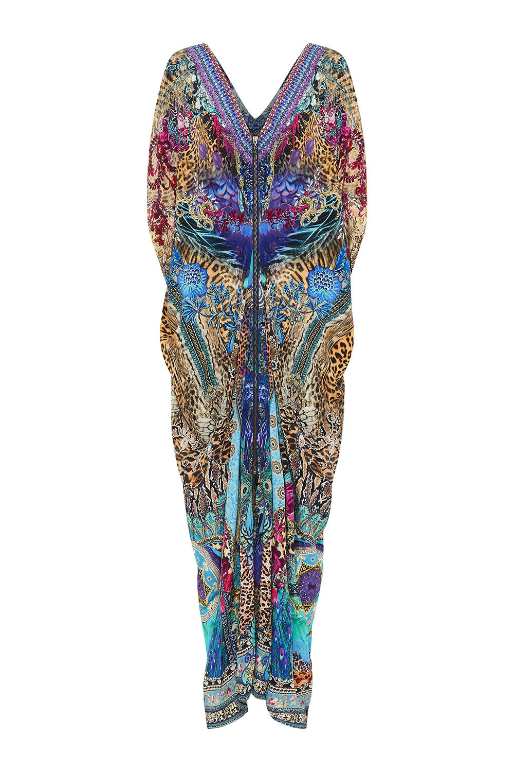 LONG DRAPE DRESS WITH ZIP FRONT BASILICA BEAUTY