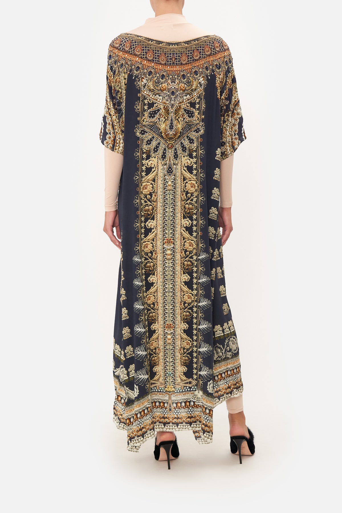 LUXE ROUND NECK KAFTAN ITS ALL OVER TORERO