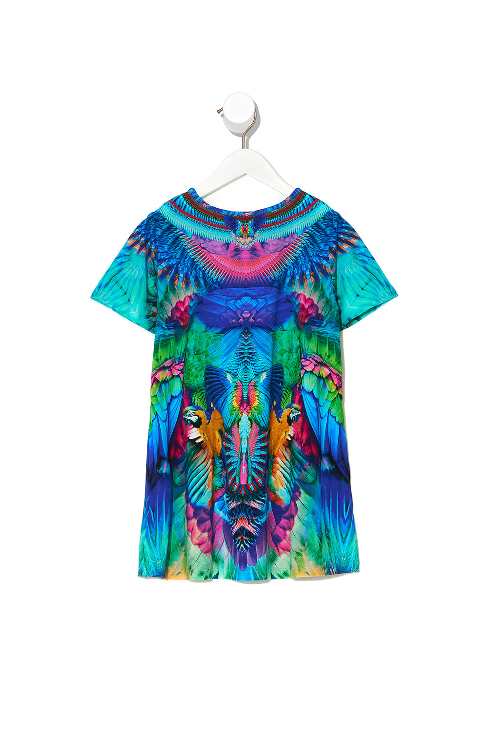 KIDS TSHIRT DRESS WITH FLARE HEM 12-14 AGE OF ASTERIA