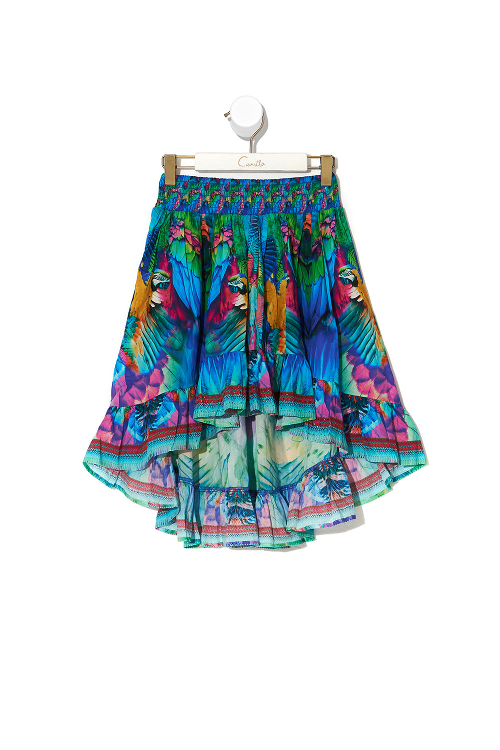 KIDS HIGH LOW HEM SKIRT 4-10 AGE OF ASTERIA