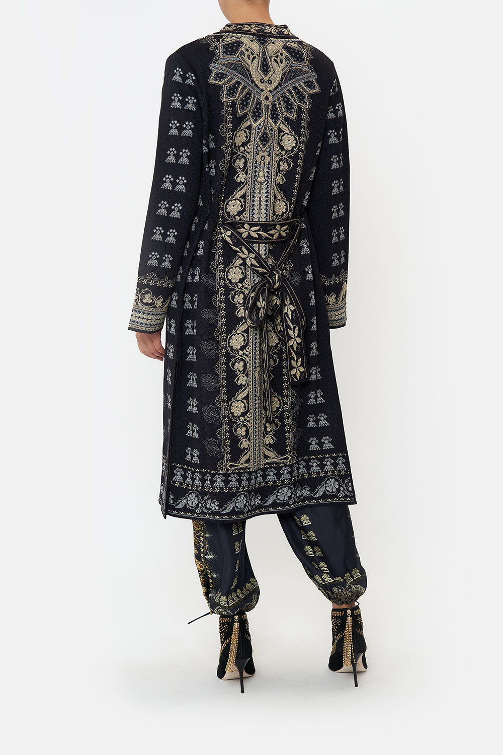 LONG CARDIGAN WITH BELT ITS ALL OVER TORERO