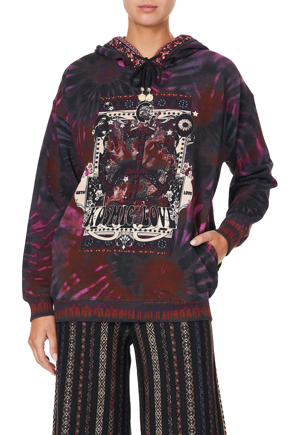 HOODIE WITH POCKETS SWINGING SIXTIES