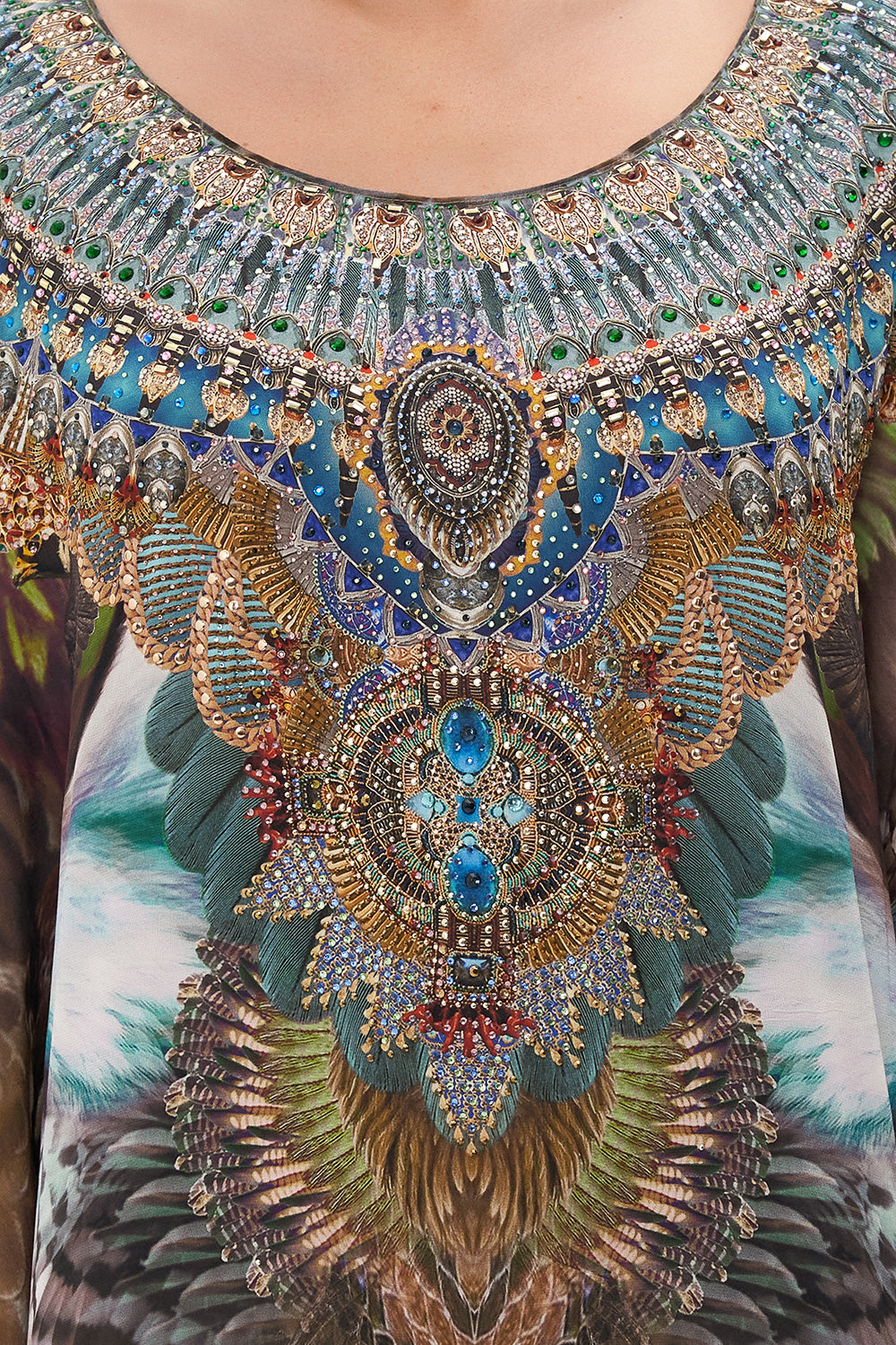 SCOOP BACK HEM DRESS CALL OF THE FALCON