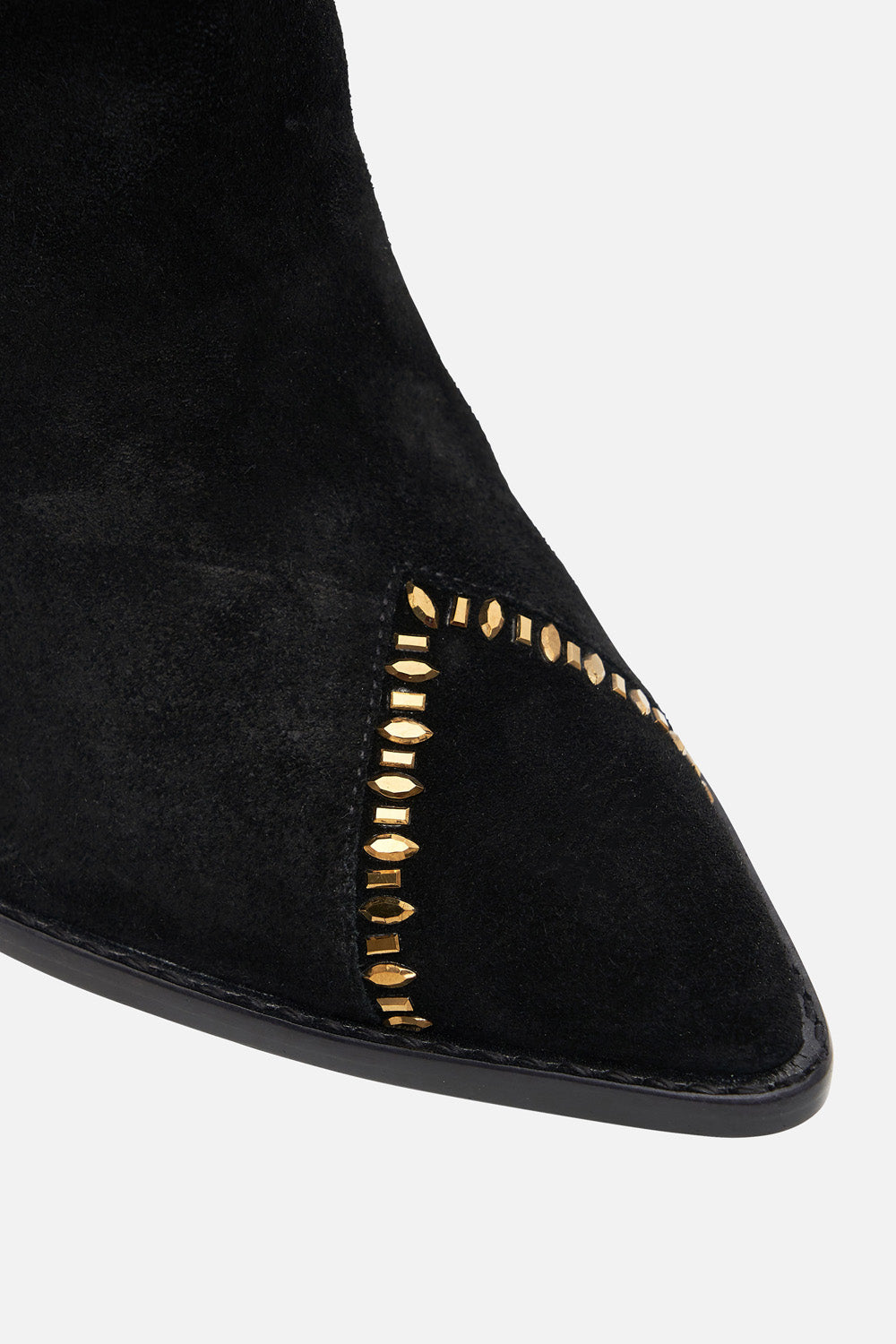 CALF LENGTH HEELED BOOT SOLID BLACK