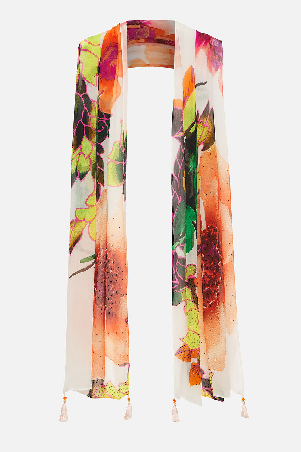 LONG SCARF PRETTY AS A POPPY