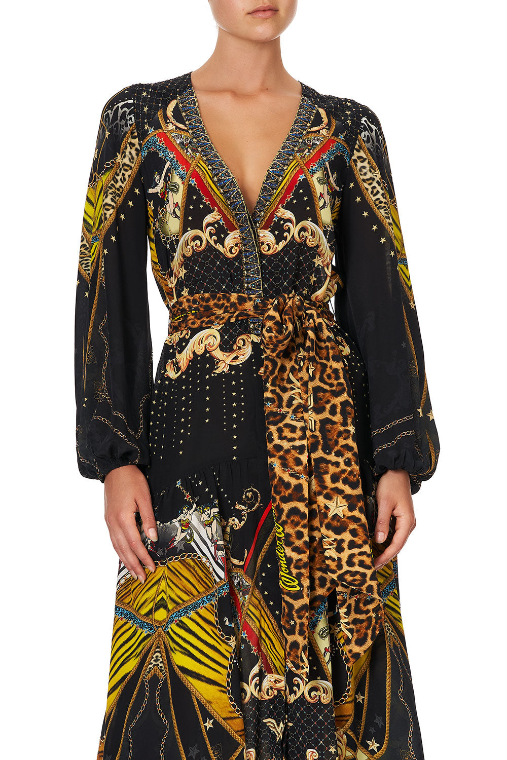 BELTED WRAP DRESS WONDER WOMAN