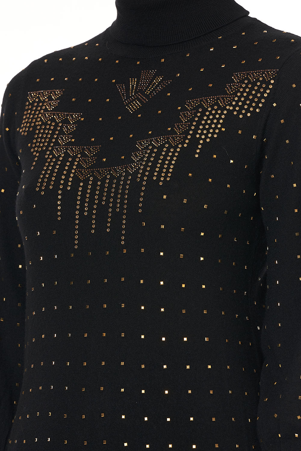 GATHERED CUFF FITTED KNIT GOTHIC GODDESS