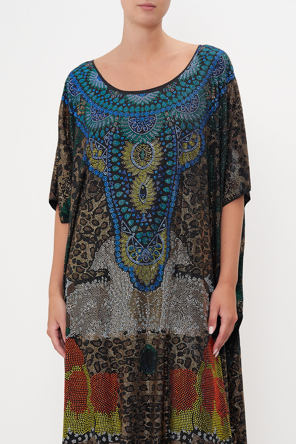 ROUND NECK KAFTAN SURREALIST XANADU