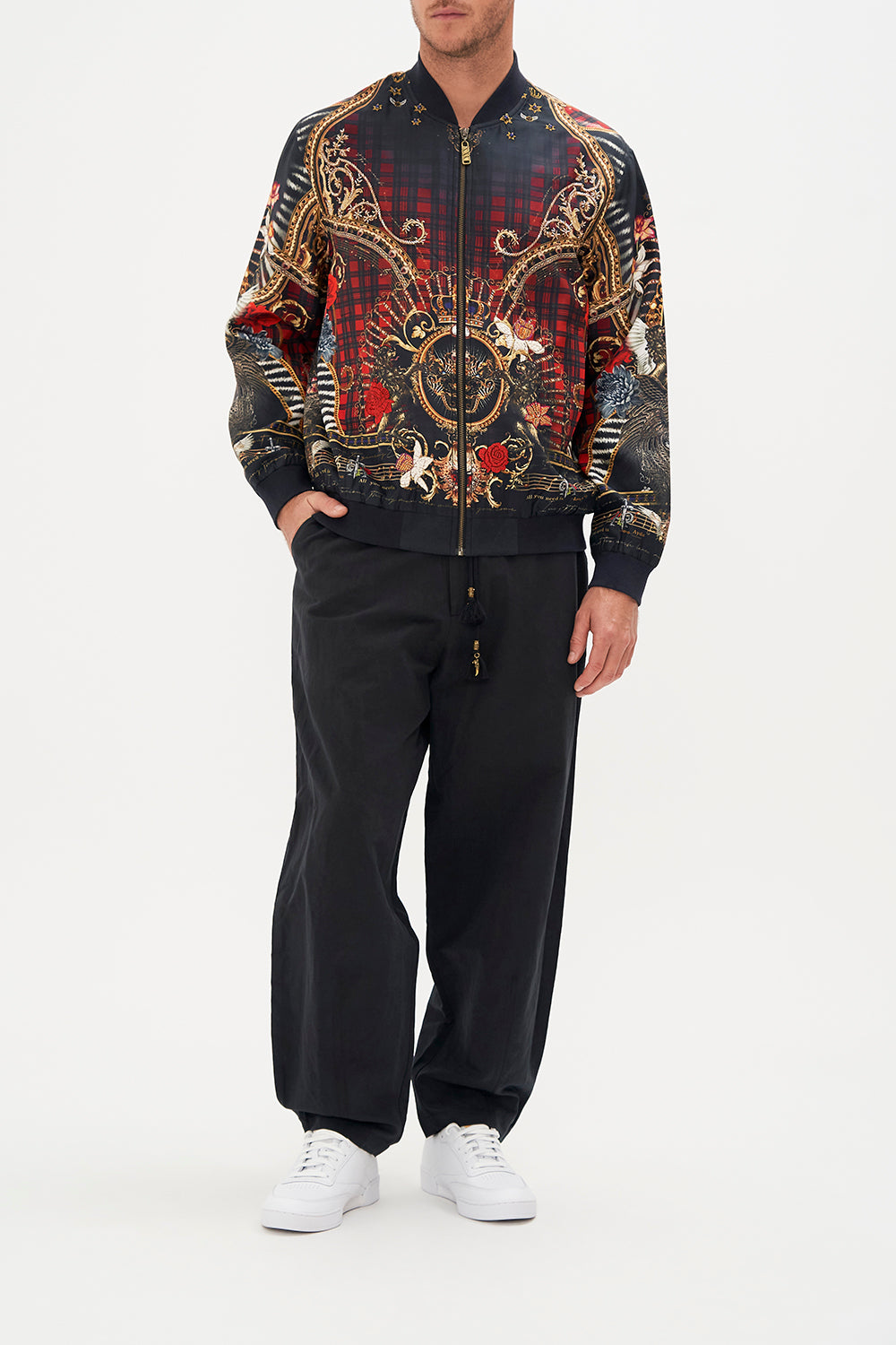 ZIP THROUGH BOMBER JACKET DO I ENTERTAIN YOU