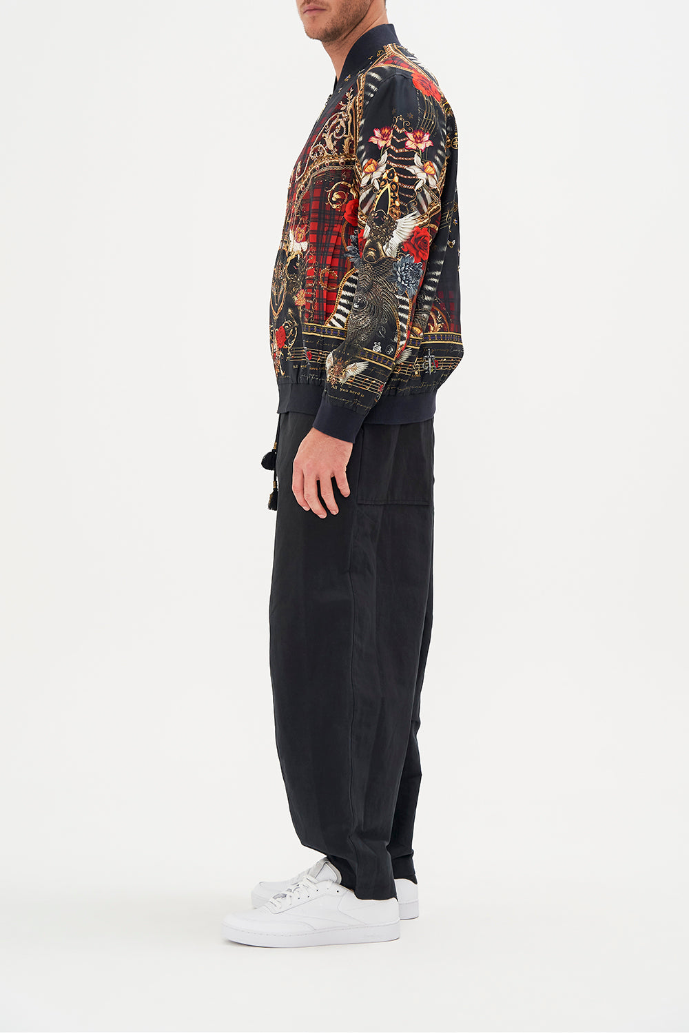 ZIP THROUGH BOMBER JACKET DO I ENTERTAIN YOU