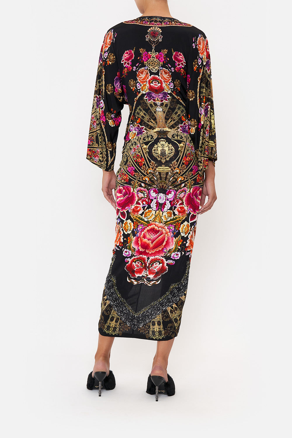 LONG SPLIT FRONT TWIST DRESS DANCE WITH DUENDE