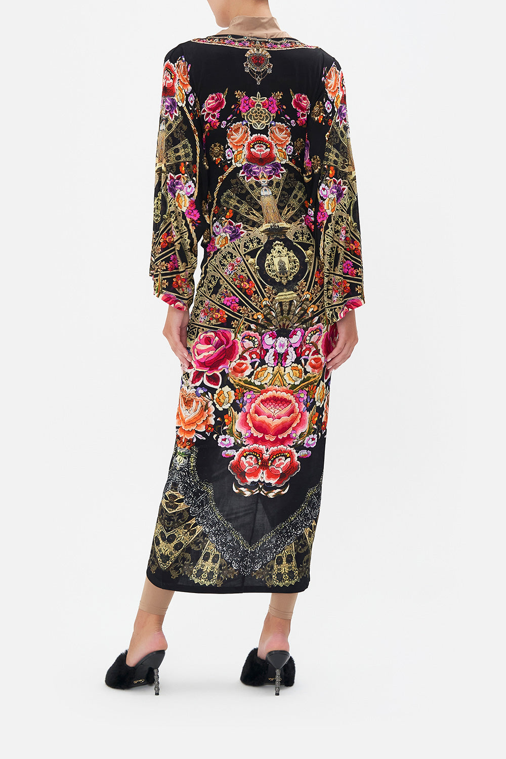 LONG SPLIT FRONT TWIST DRESS DANCE WITH DUENDE