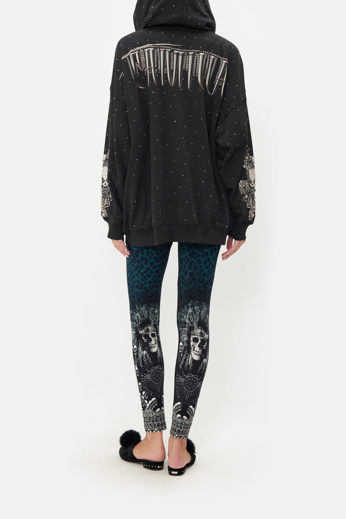 BOYFRIEND HOODIE WITH SIDE POCKET ANIMAL ANARCHY