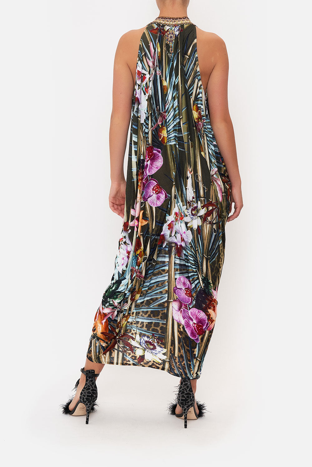 SIDE COWL JERSEY DRESS PASSPORT TO PARADISE