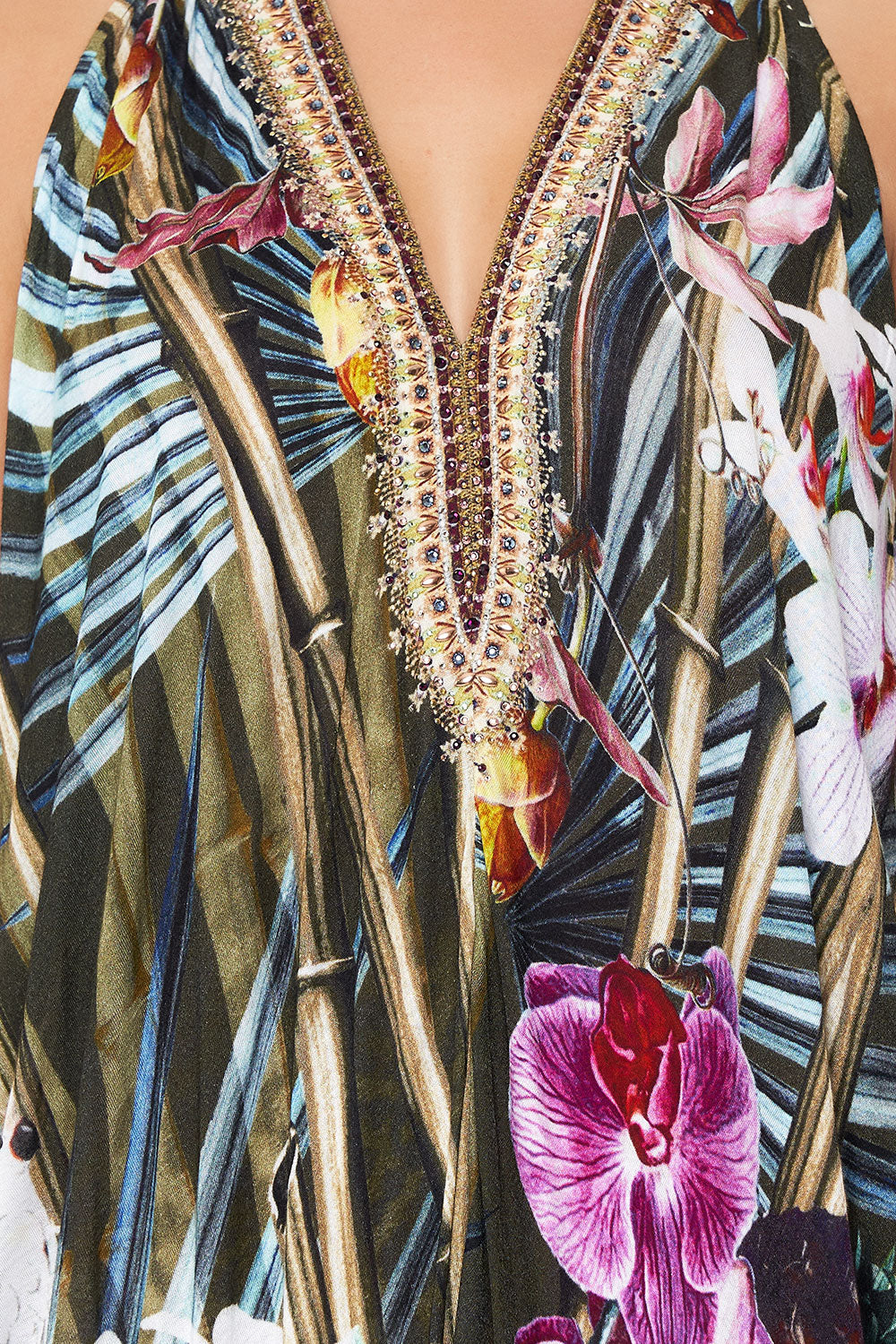 SIDE COWL JERSEY DRESS PASSPORT TO PARADISE