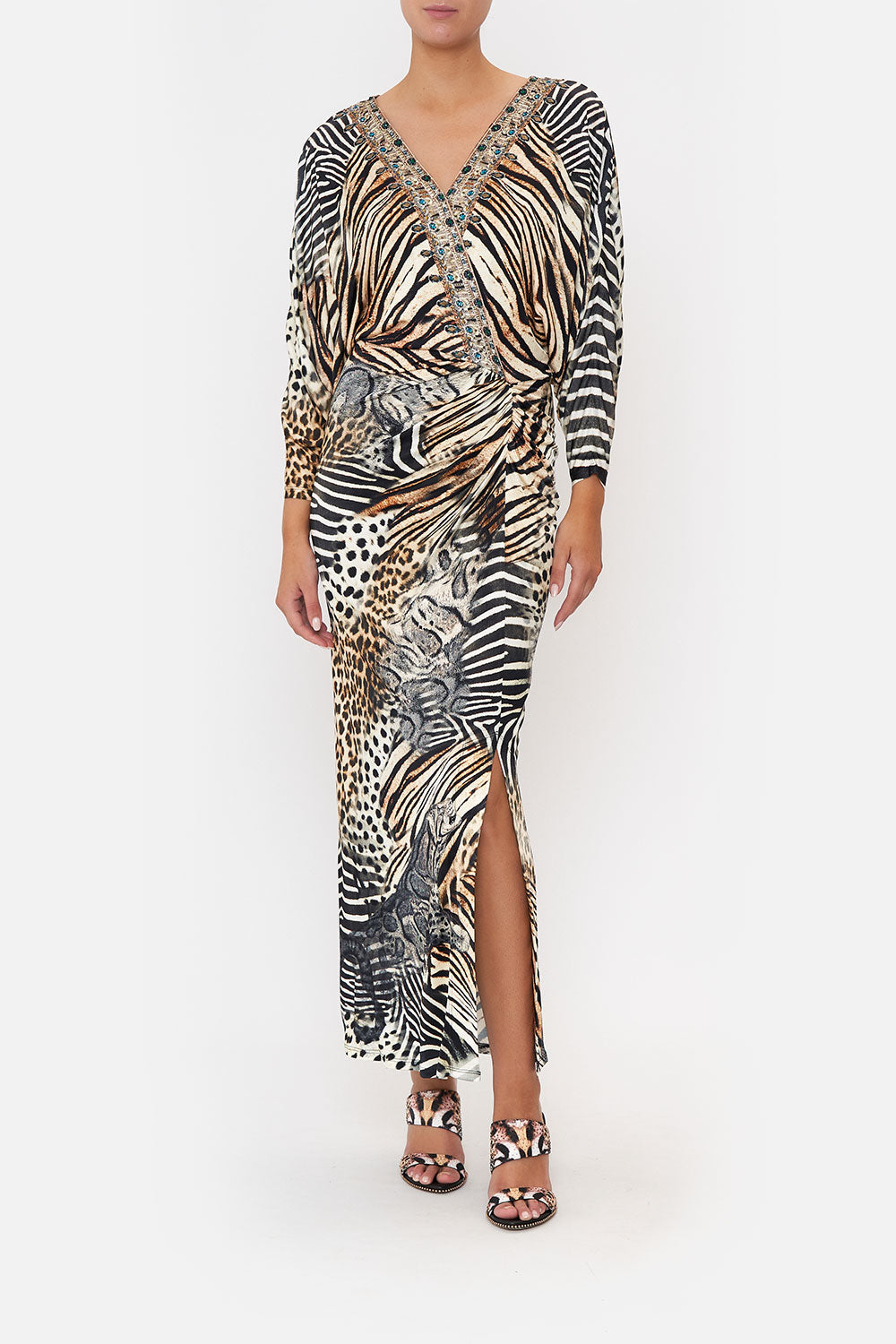 DRAPED MAGYAR SLEEVE DRESS FOR THE LOVE OF LEO