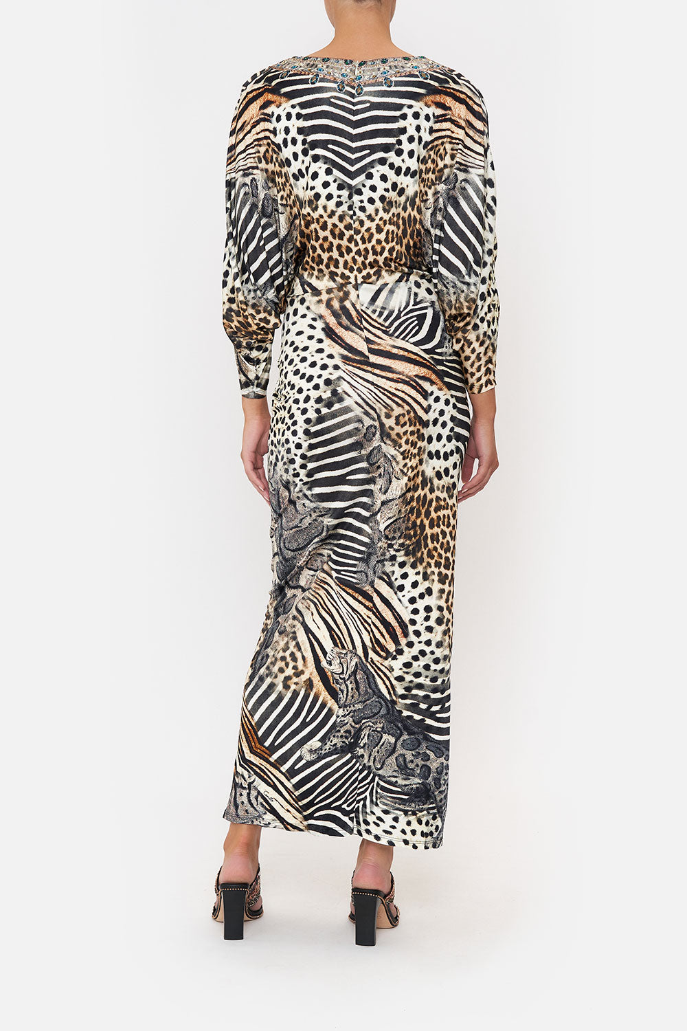 DRAPED MAGYAR SLEEVE DRESS FOR THE LOVE OF LEO