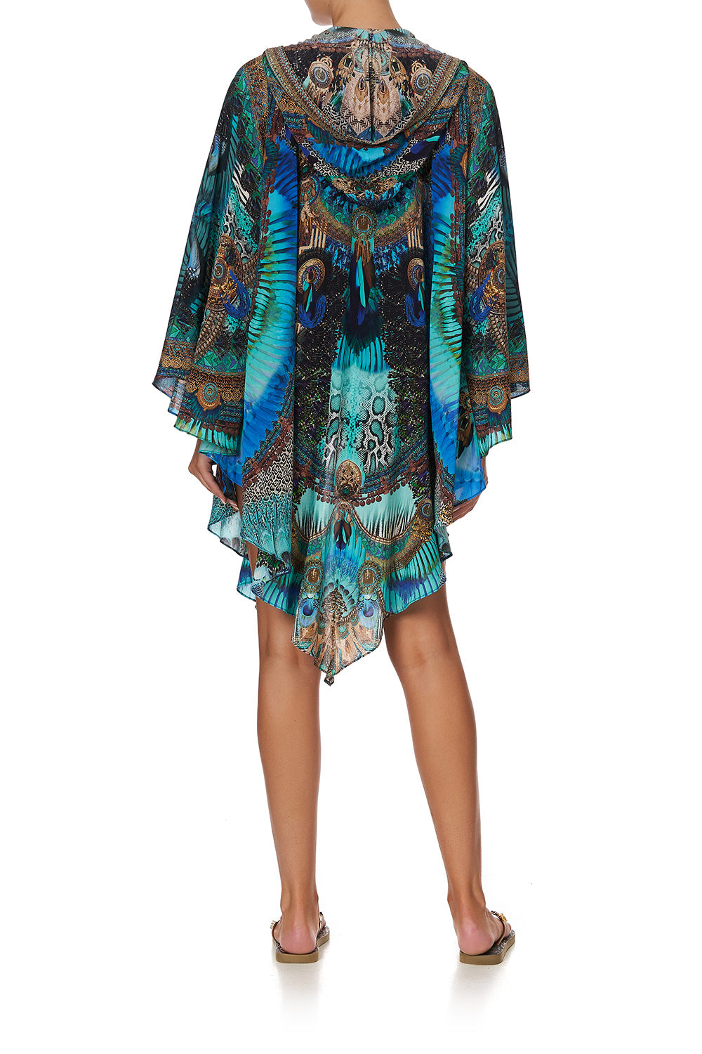 SHAPED HEM LAYER WITH HOOD TEMPLE TEMPTRESS