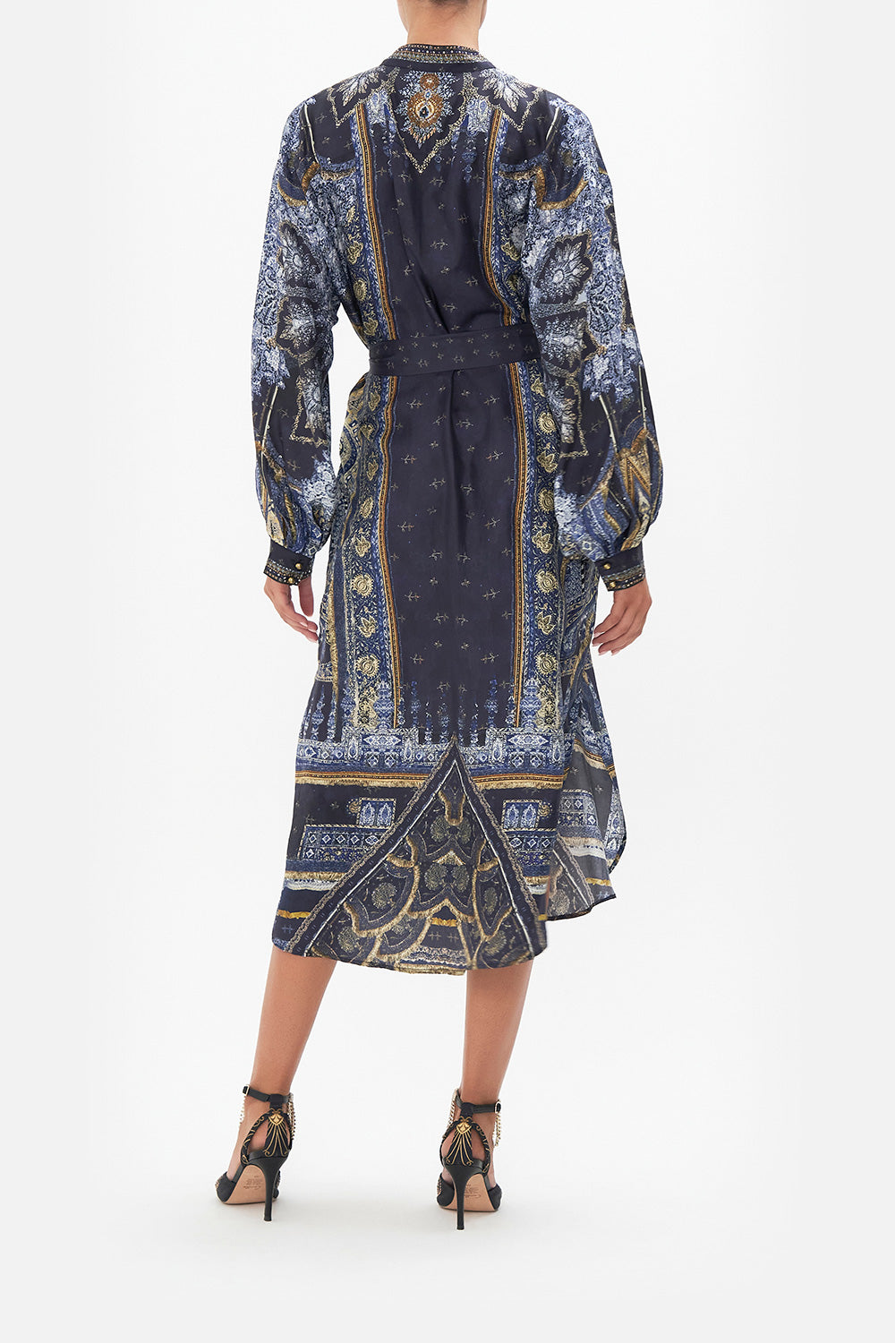 BLOUSON SLEEVE PLACKET DRESS FOREVER FAMILY