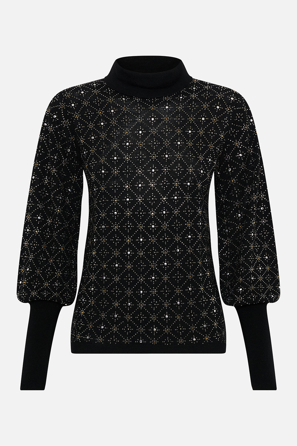 GATHERED CUFF FITTED KNIT DANCE WITH DUENDE