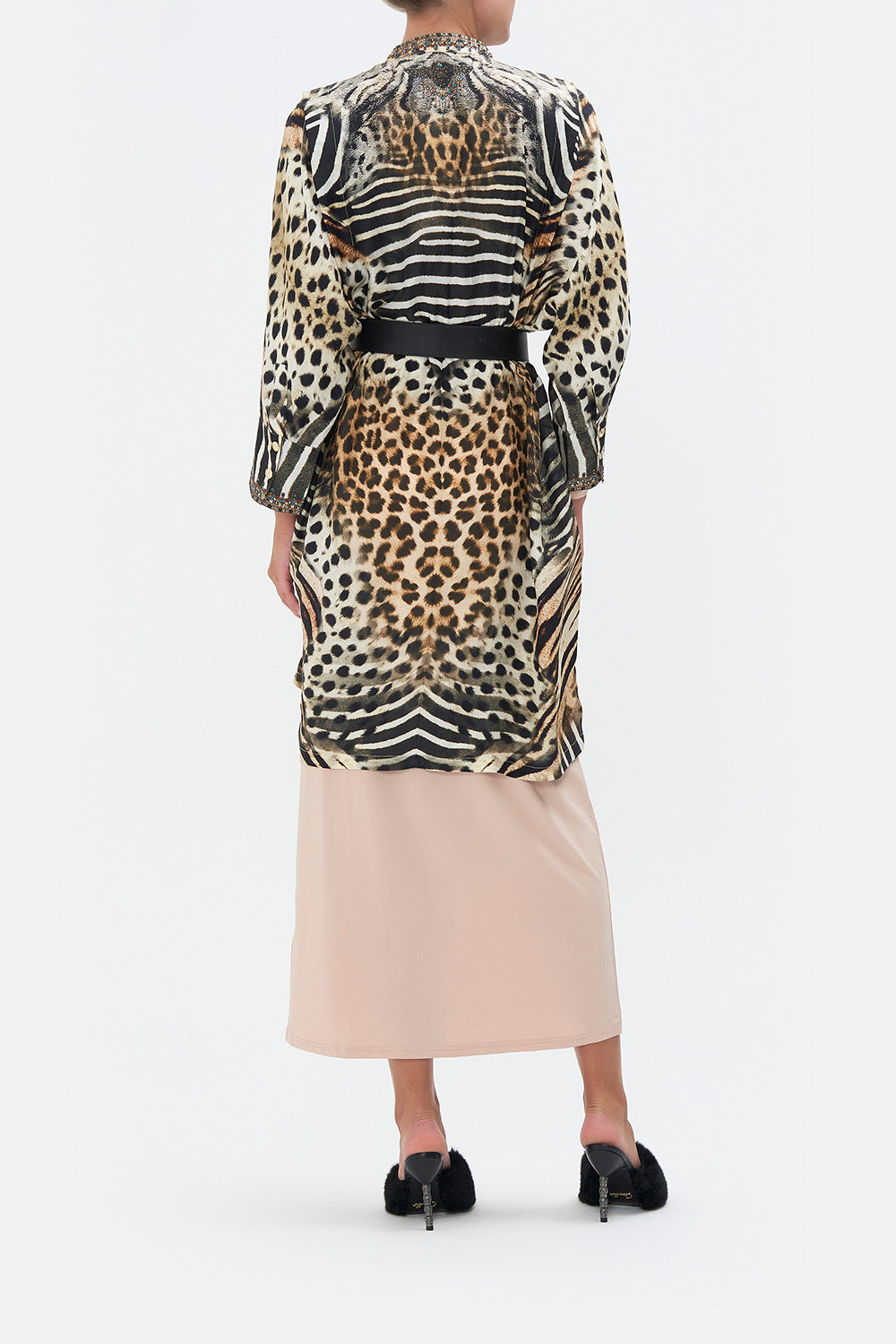 SHOULDER TUCK SHIRT DRESS FOR THE LOVE OF LEO