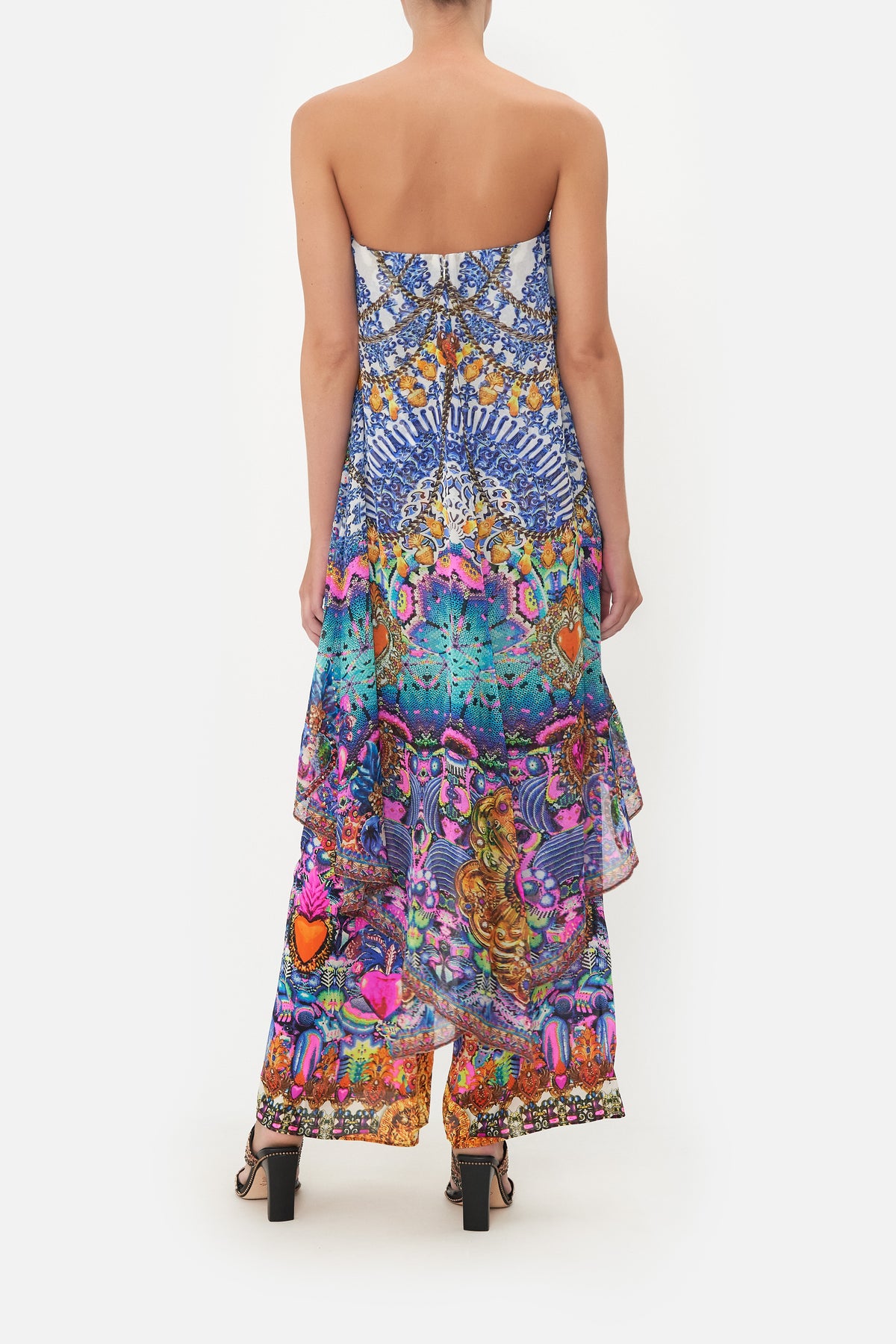 STRAPLESS OVERLAY JUMPSUIT LUCKY CHARMS