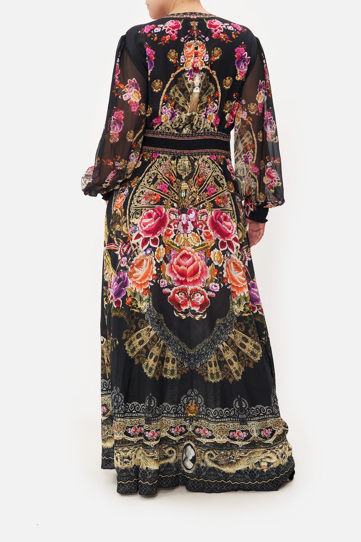 BUTTON DRESS WITH SHAPED WAISTBAND DANCE WITH DUENDE