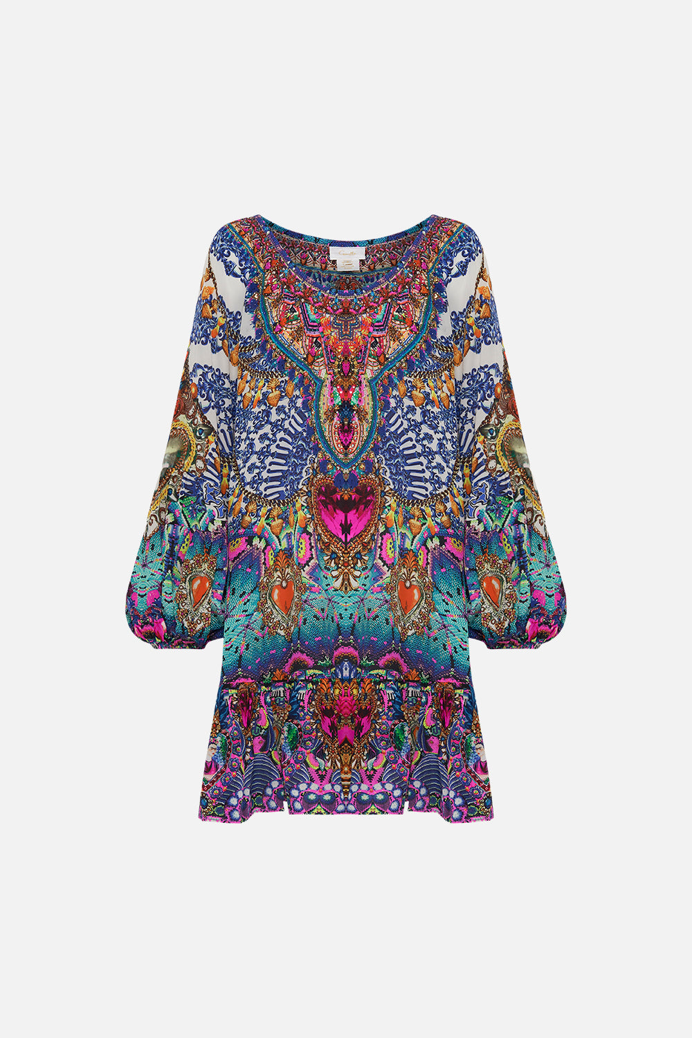 BLOUSON SLEEVE A LINE FRILL DRESS LUCKY CHARMS