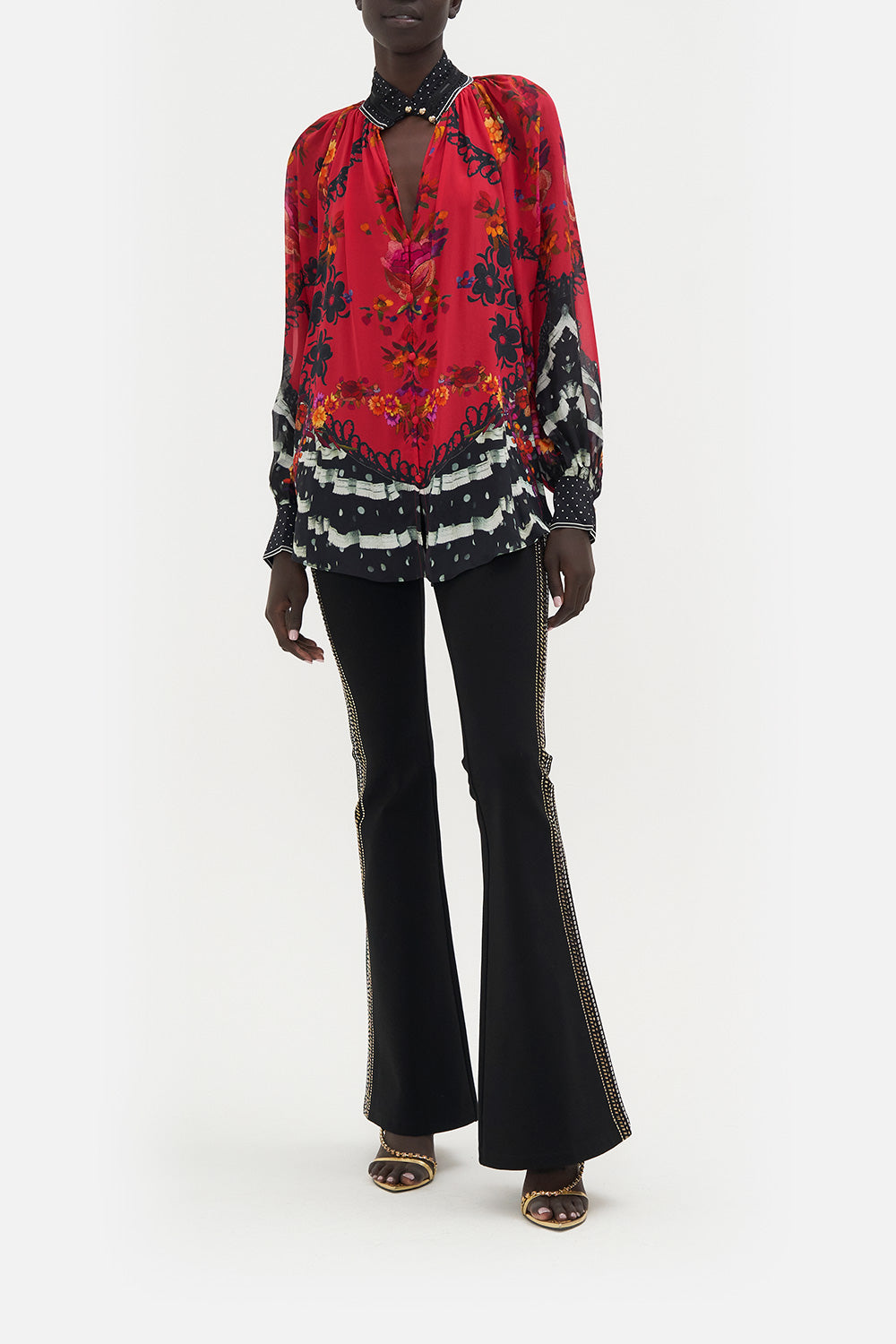 RAGLAN BUTTON UP SHIRT VIEW FROM THE VEIL