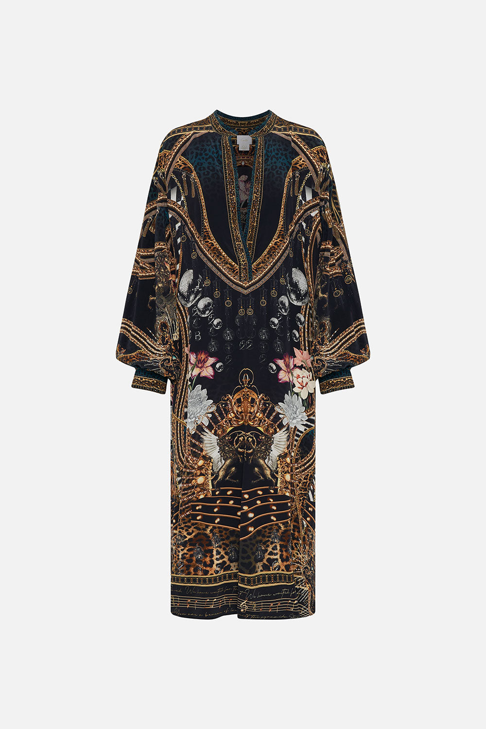 BLOUSON SLEEVE PLACKET DRESS ROCKSTAR ROYALTY