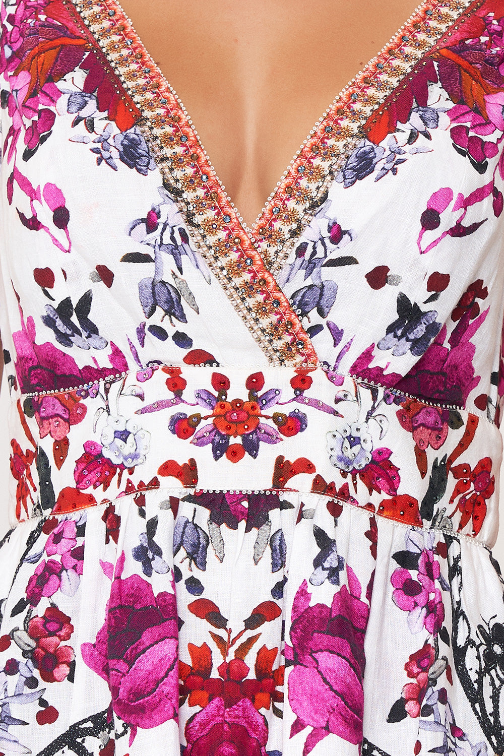 PANELLED SHORT DRESS REIGN OF ROSES