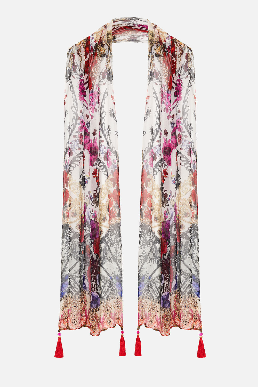 LONG SCARF REIGN OF ROSES