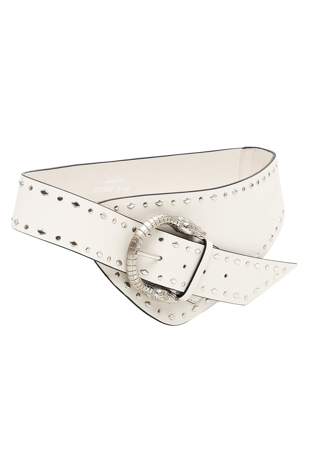 ASYMMETRIC BELT SOLID WHITE