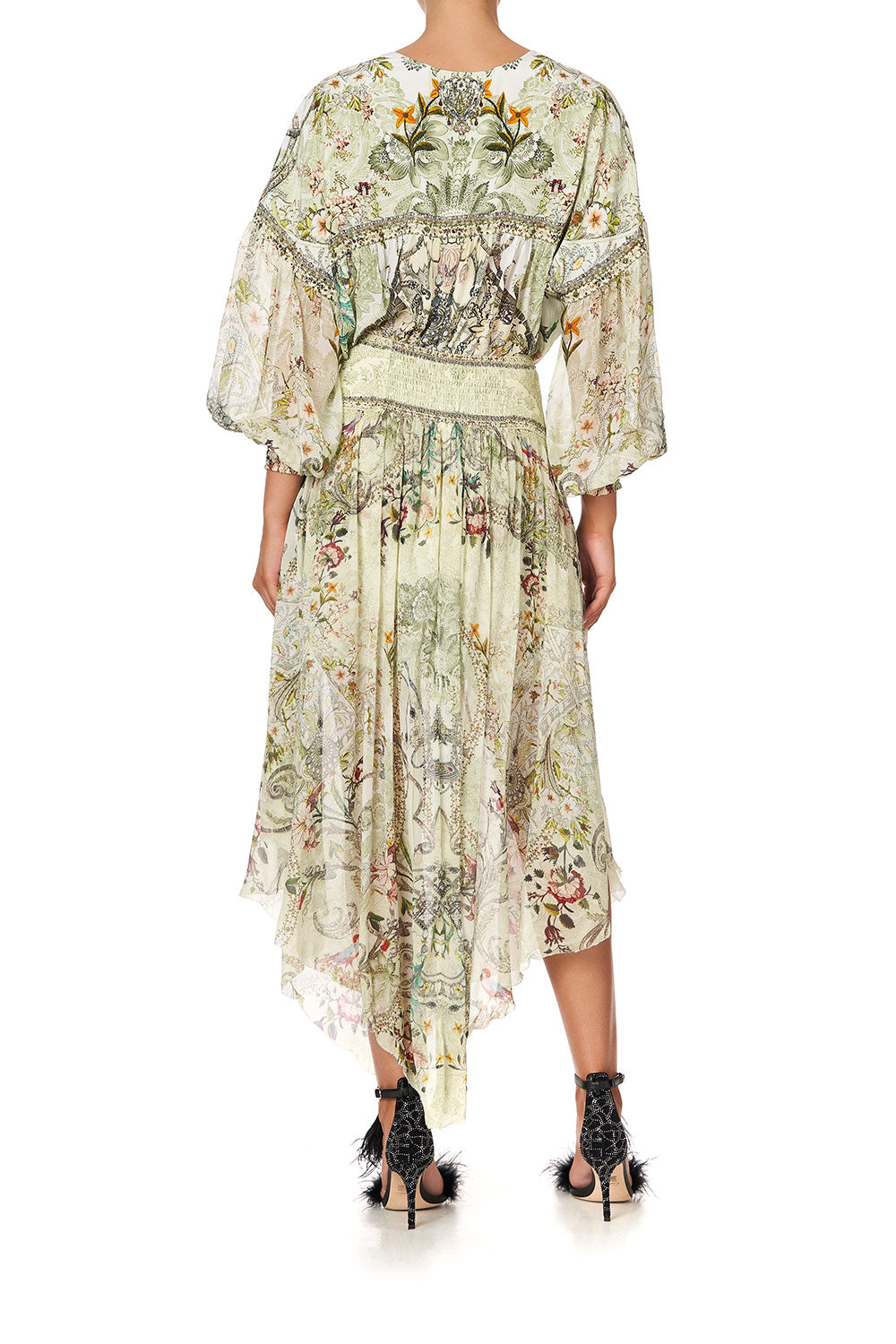 BLOUSON BLOUSE WITH NECK TIE BRICK LANE BEAUTY