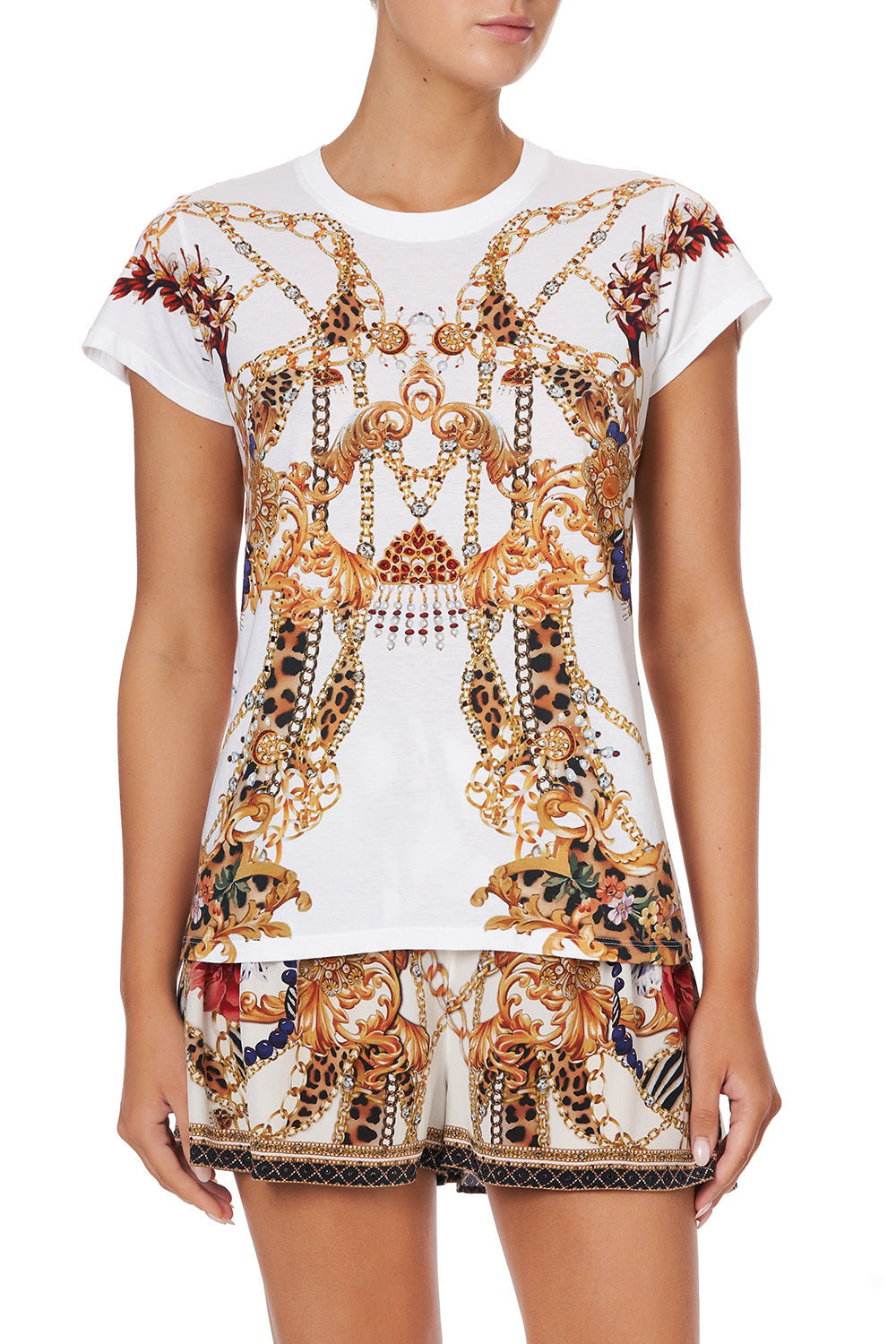 SLIM FIT ROUND NECK T-SHIRT REIGN SUPREME