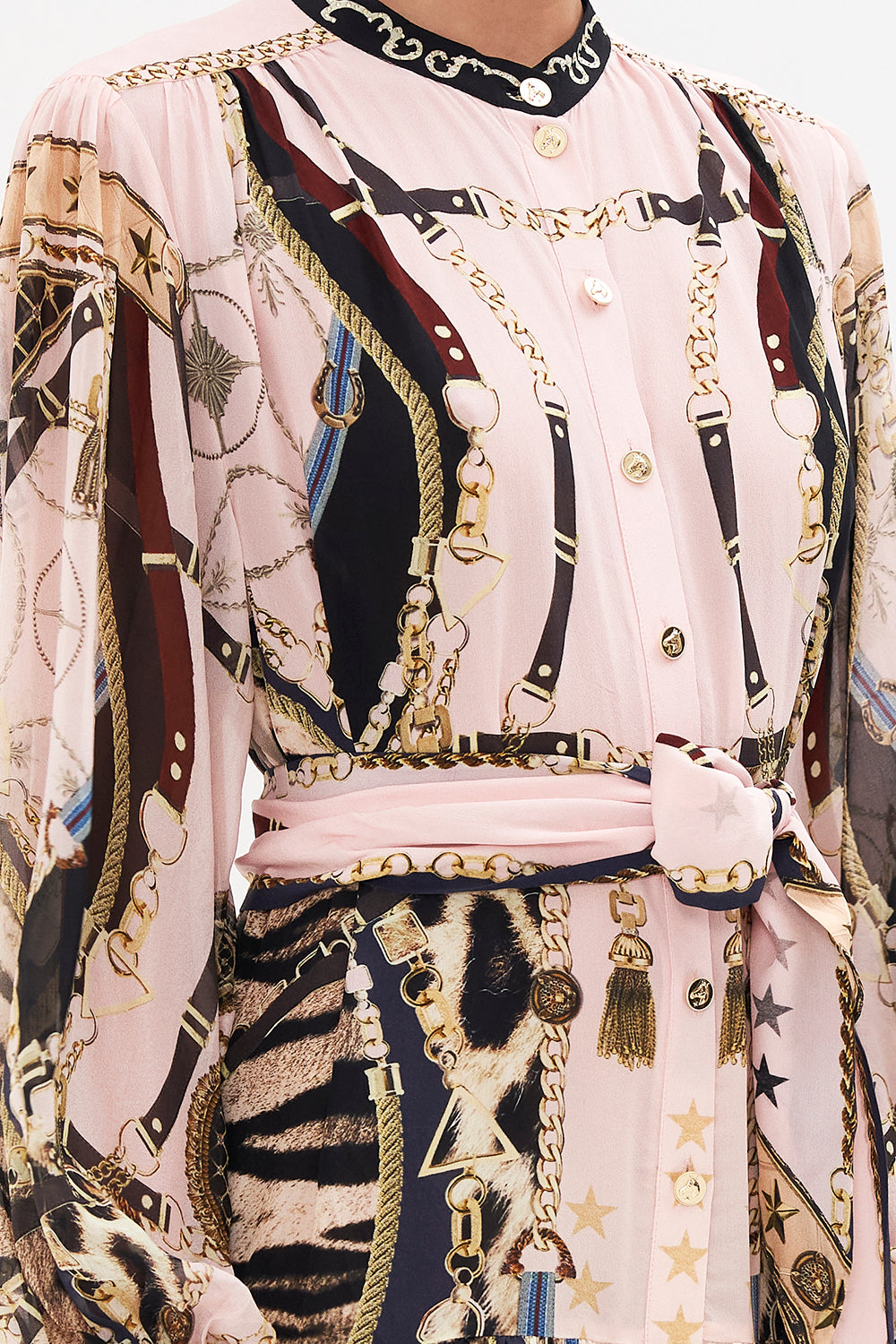 BUTTON THROUGH DRESS WITH YOKE I WANNA BE A COWGIRL BABY