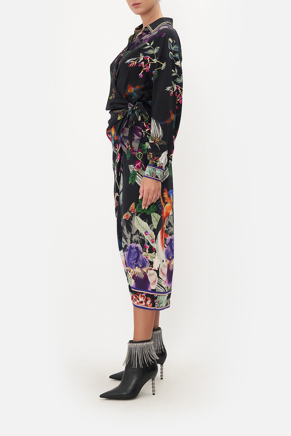 TWIST FRONT SHIRT DRESS PARADISO PLACE