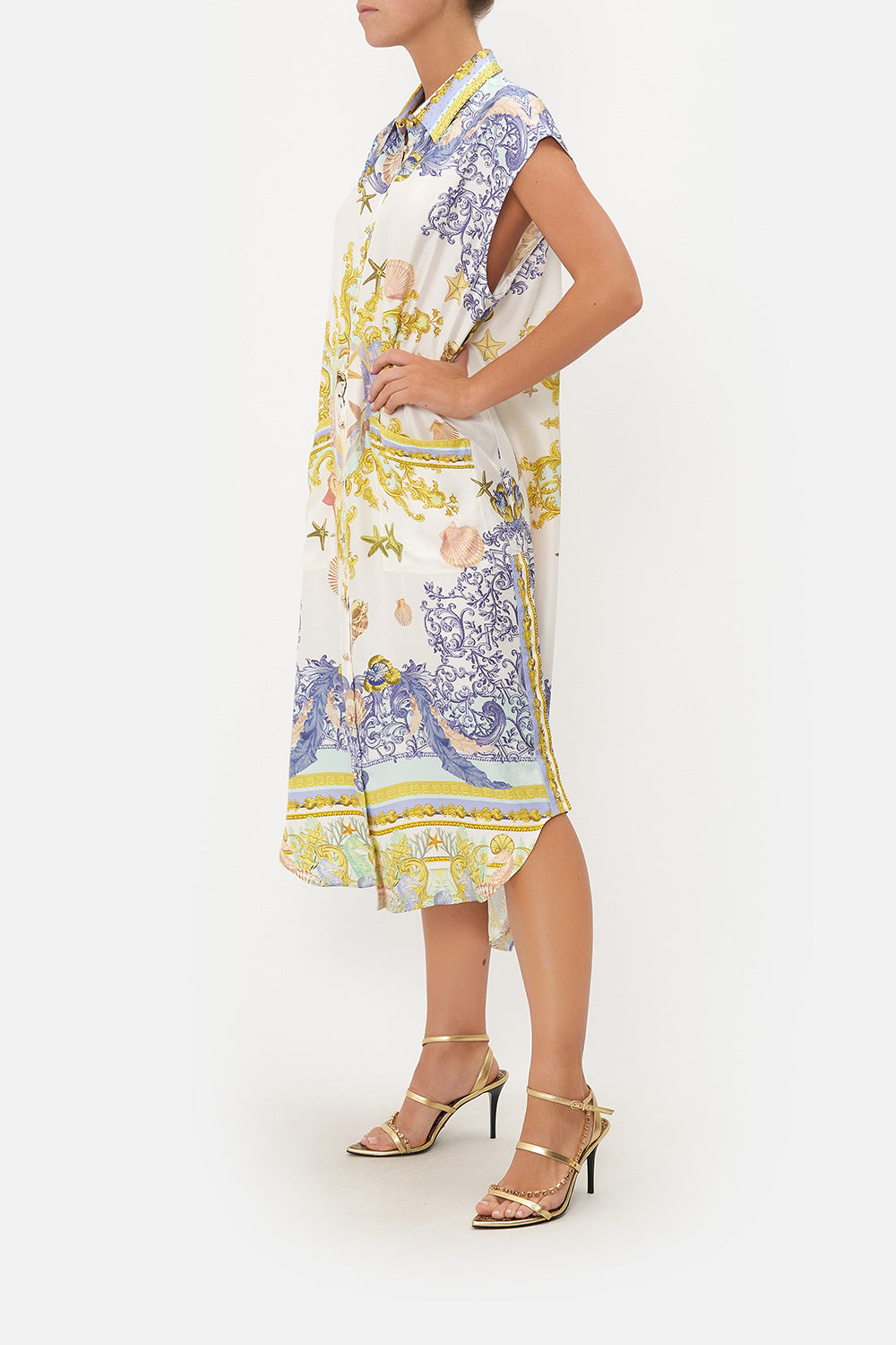 MIDI TUNIC SHIRT DRESS STAR OF THE SEA