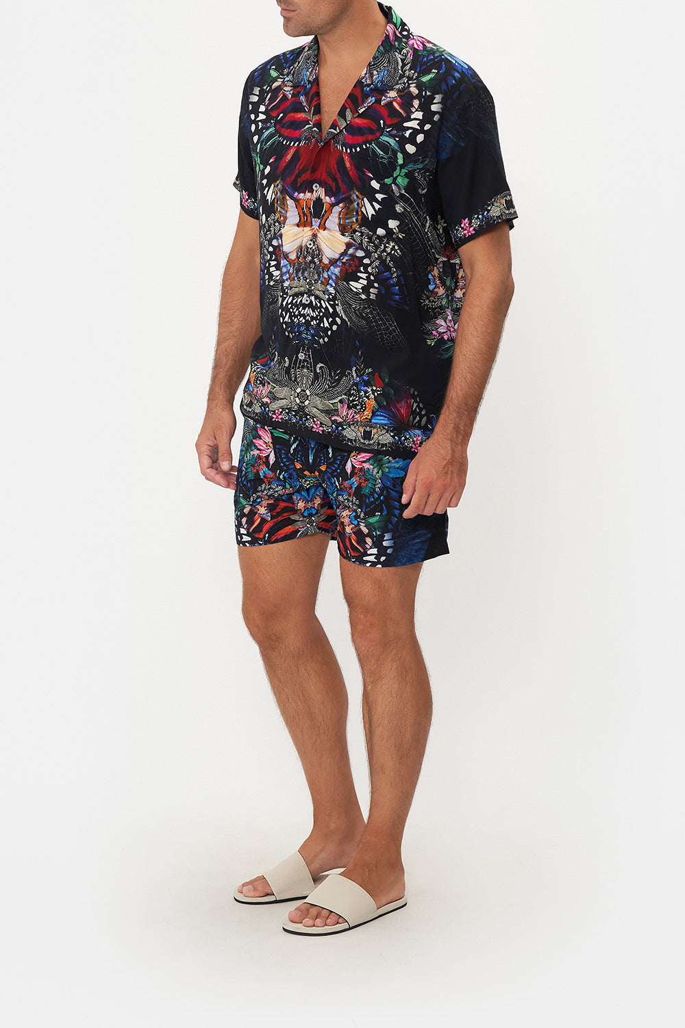 SHORT SLEEVE CAMP COLLARED SHIRT FLUTTER BY