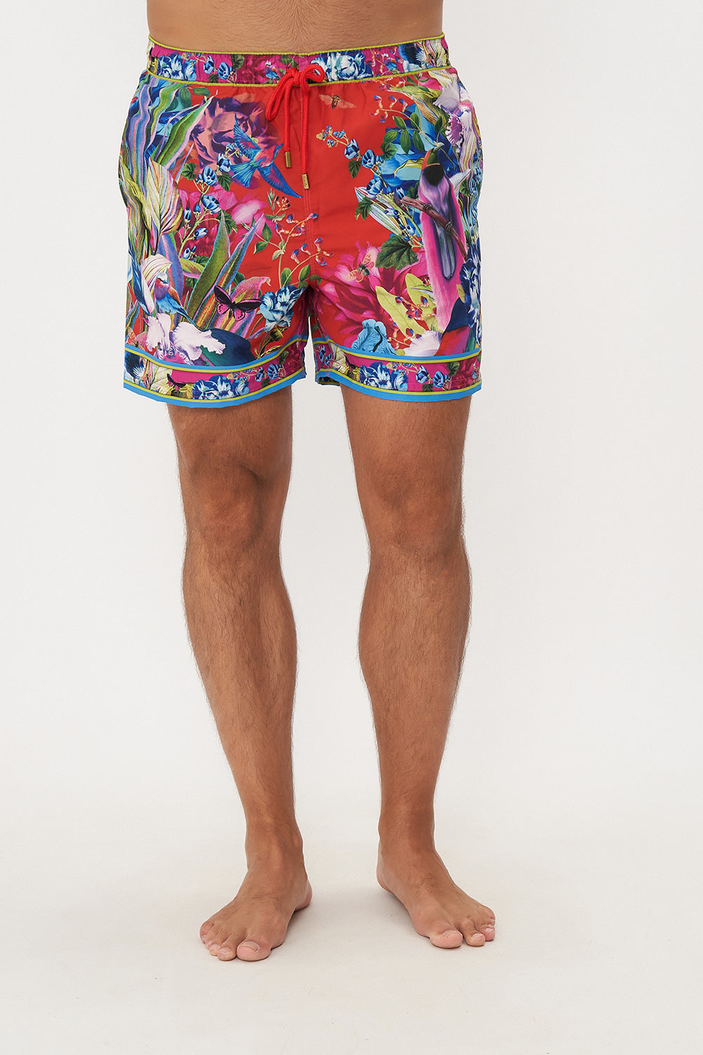 ELASTIC WAIST BOARDSHORT BIRDS OF A FEATHER