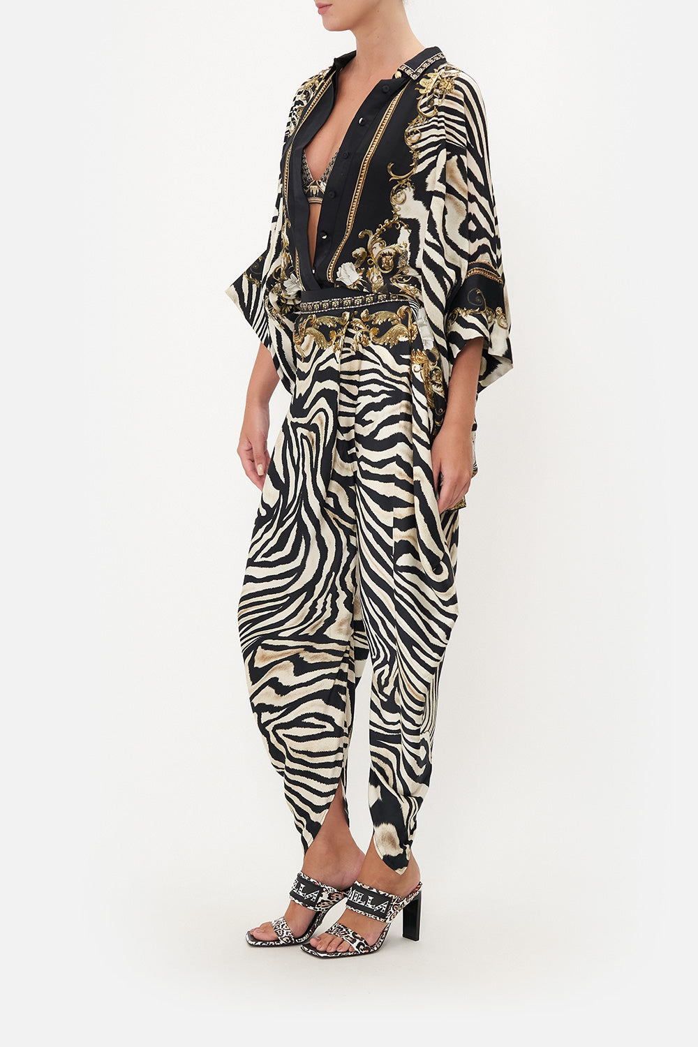 DRAPED SIDE PANT EARN YOUR STRIPES