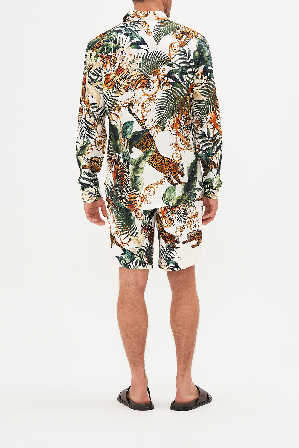 COLLARED LONG SLEEVE SHIRT TIGER TRAP