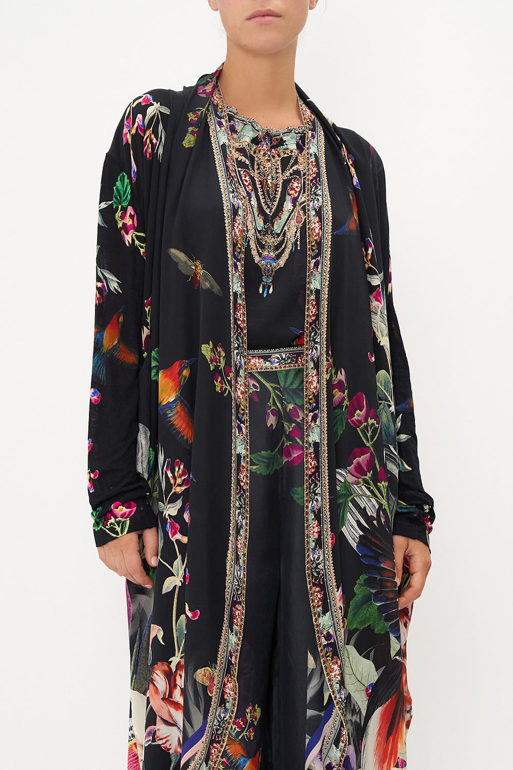 LONG CASUAL JACKET WITH POCKETS PARADISO PLACE