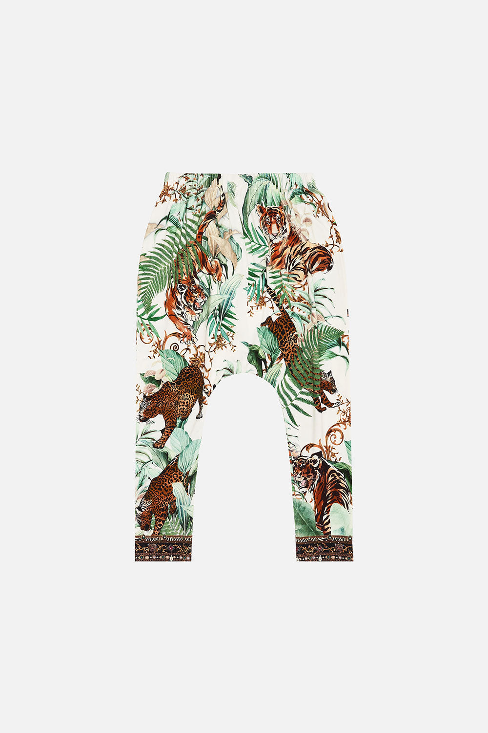 KIDS DROP CROTCH HAREM PANT 12-14 TIGER TRAP