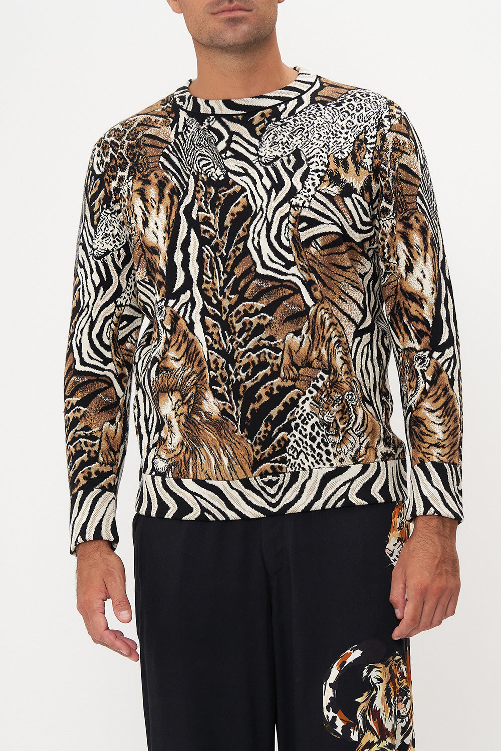 OVERSIZED KNITTED SWEATER WHATS NEW PUSSYCAT