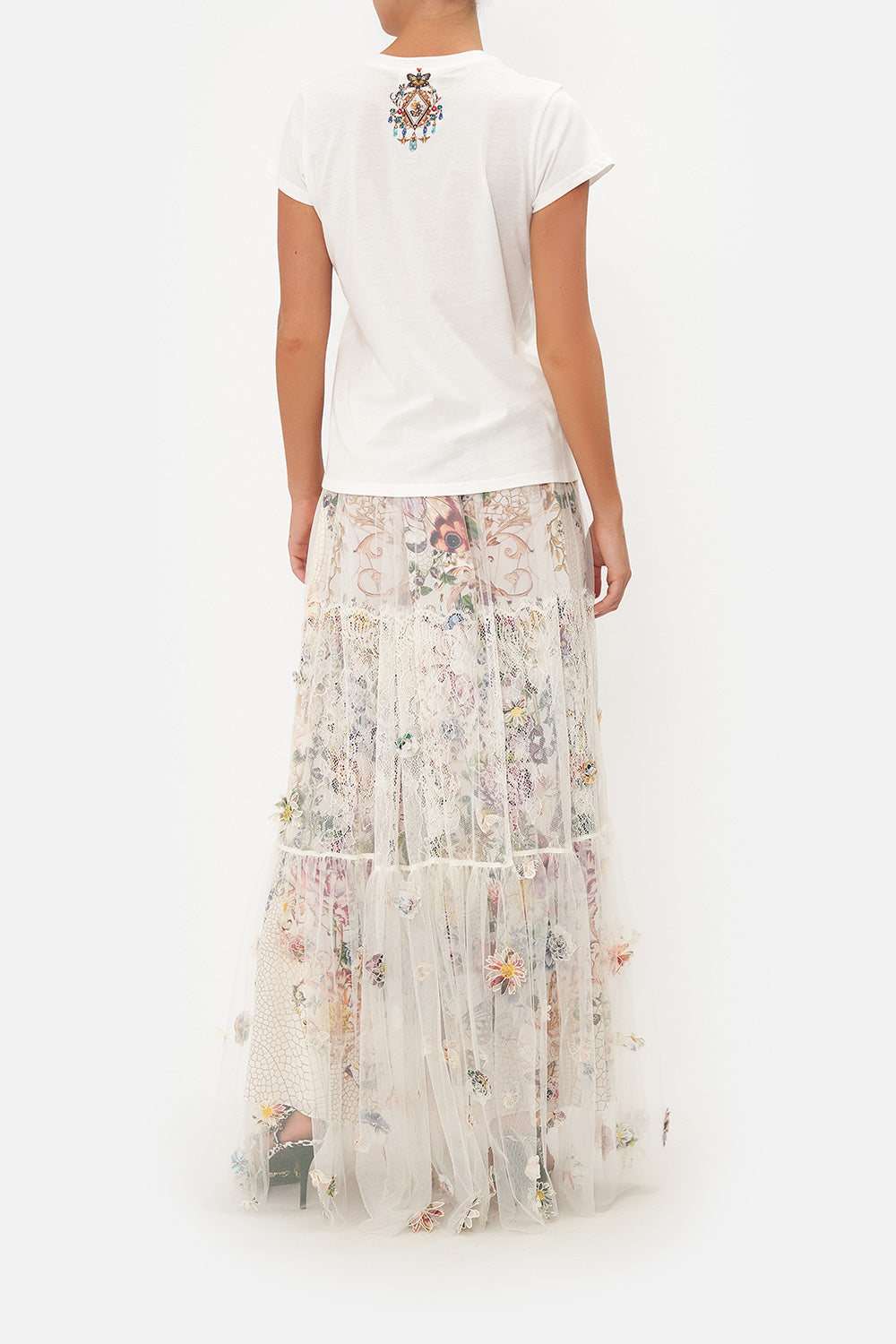 SLIM FIT ROUND NECK T-SHIRT QUEENS BEE HIVE